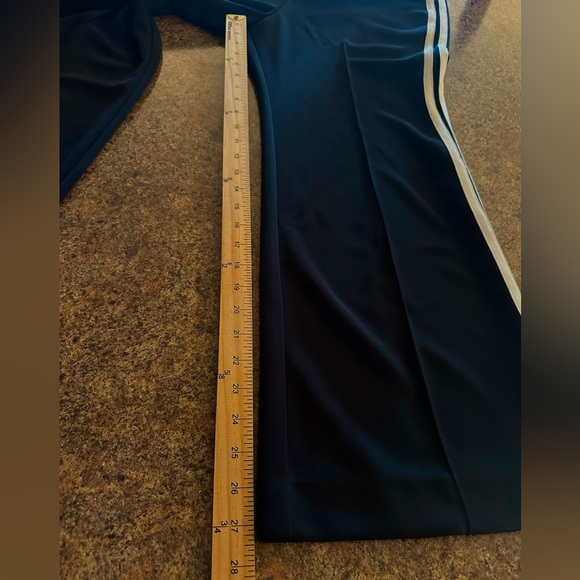 Maeve Track Pants Size XL Tall Black White Stripe Cropped Stretch Waist New - Picture 15 of 15